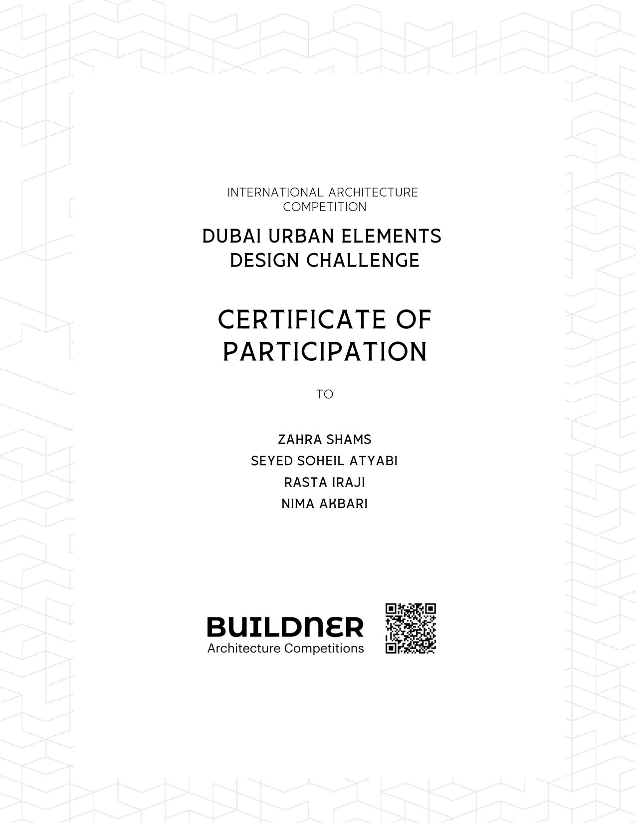 Dubai Urban Elements Design Challenge — International Architecture Competition