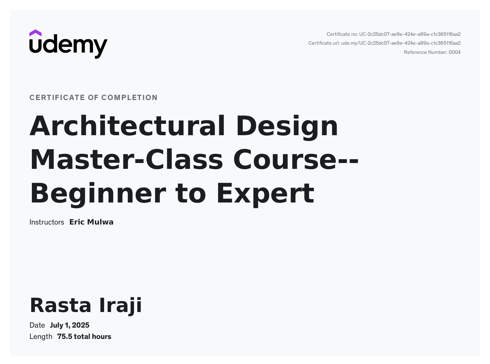 Architectural Design Masterclass | ArchiCAD, BIM & Portfolio